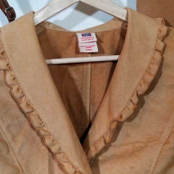 FADED GLORY ORIGINALS 1972 Suede Blazer with Ruffles - Picture 3 of 11
